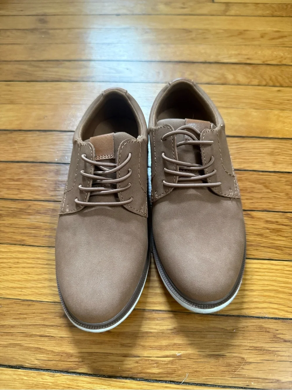 Kids Casual Lace-Up Shoes in Brown
